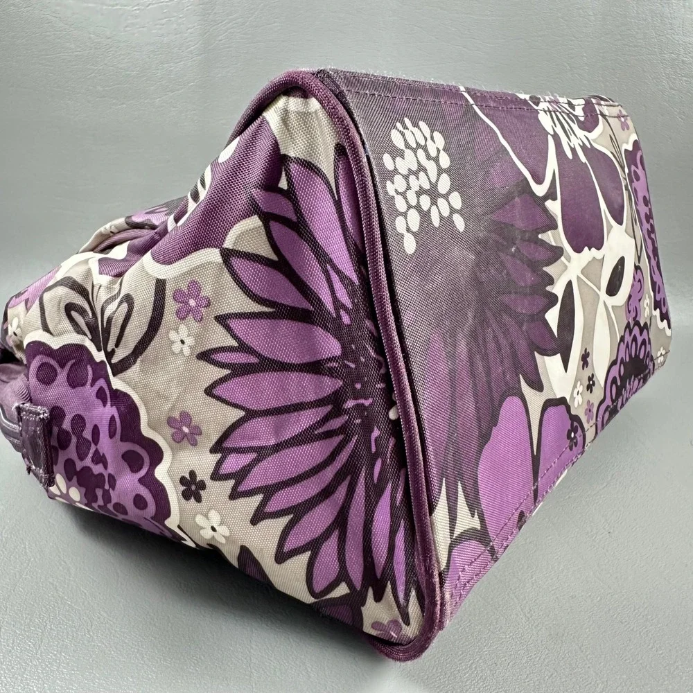 Thirty-One Glamour Case Plum Awesome Blossom Toiletry Cosmetic Travel Bag